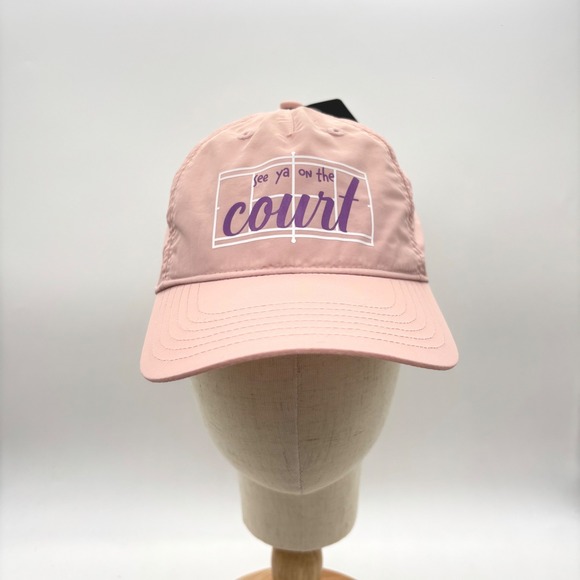 Prince Other - NEW Prince Girls Youth Tennis Hat OS Pink See Ya On The Court Graphic Cap